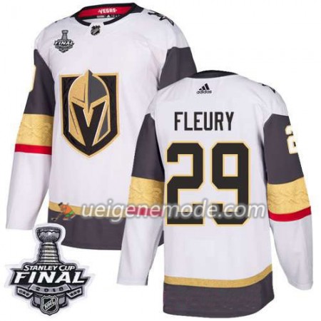 Herren Eishockey Vegas Golden Knights Trikot Marc-Andre Fleury 29 2018 Stanley Cup Final Patch Adidas Weiß Authentic